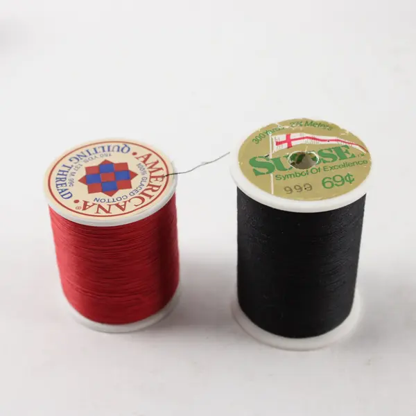 Lot of 8 Vintage Americana & Suisse Quilting Thread Spools 150/300 Yds