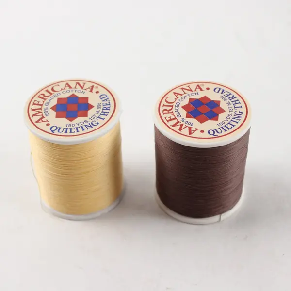 Lot of 8 Vintage Americana & Suisse Quilting Thread Spools 150/300 Yds