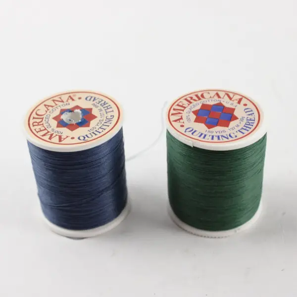 Lot of 8 Vintage Americana & Suisse Quilting Thread Spools 150/300 Yds