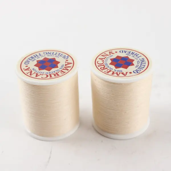 Lot of 8 Vintage Americana & Suisse Quilting Thread Spools 150/300 Yds