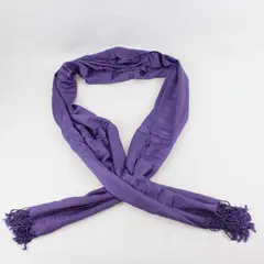 Cejon Scarf Lavender Purple Fringe Scarf Wrap 22"x78"