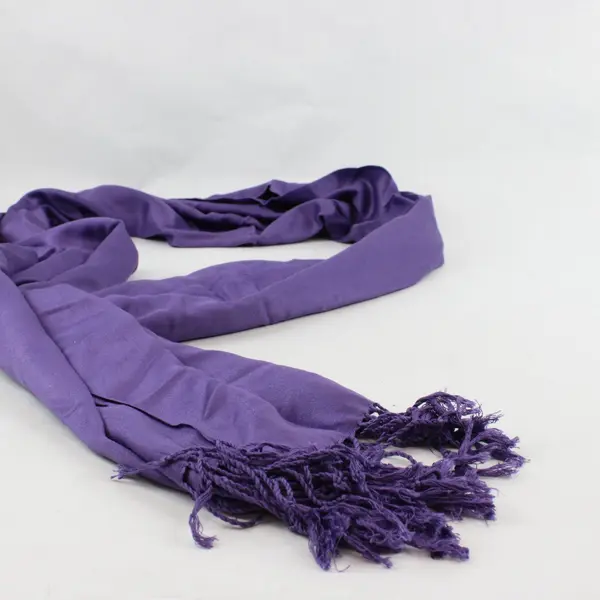 Cejon Scarf Lavender Purple Fringe Scarf Wrap 22"x78"