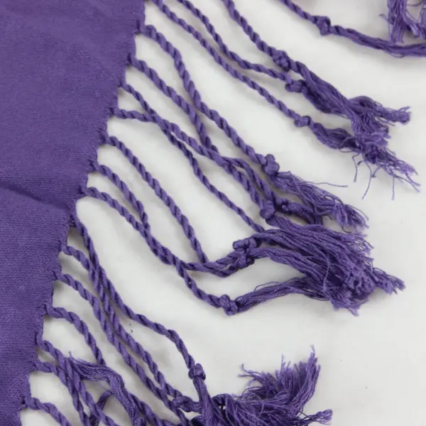 Cejon Scarf Lavender Purple Fringe Scarf Wrap 22"x78"