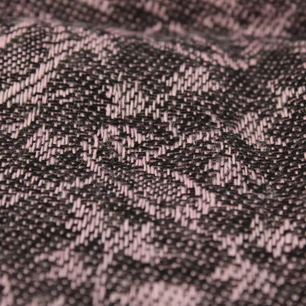 Pink Black Paisley Fringe Scarf Wrap 27x75 in Womens Shawl Stole