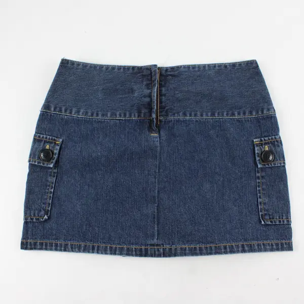 Y2K Vintage Tommy Hilfiger Women's Size 0 Dark Wash Denim Mini Skirt