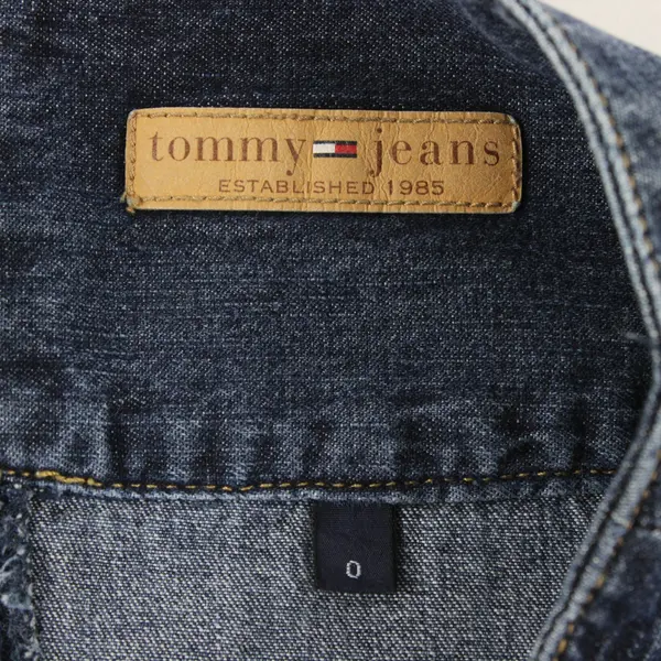 Y2K Vintage Tommy Hilfiger Women's Size 0 Dark Wash Denim Mini Skirt