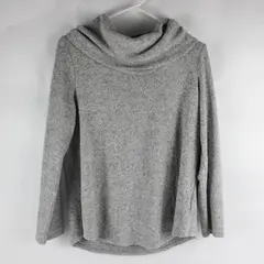 Apt. 9 Light Gray Cowl Neck Pullover Sweater Women's PL