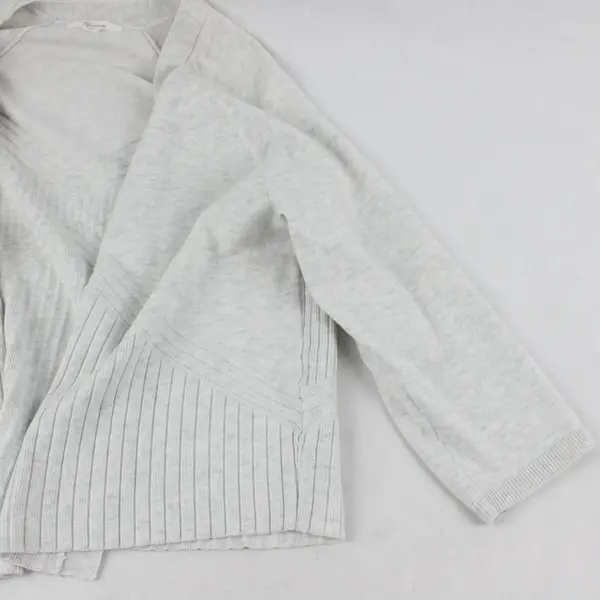 89th + Madison Light Gray 3/4-Sleeve Shrug Bolero Women's Large