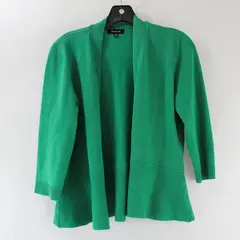 Verve Ami Green Open-Front Cardigan Women's Medium