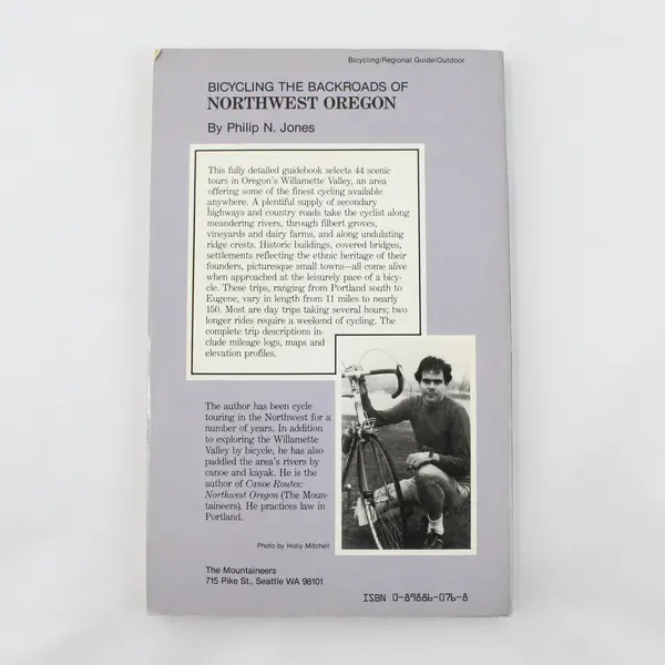 VTG Bicycling the Backroads of Northwest Oregon Philip N Jones 1984 Paperback