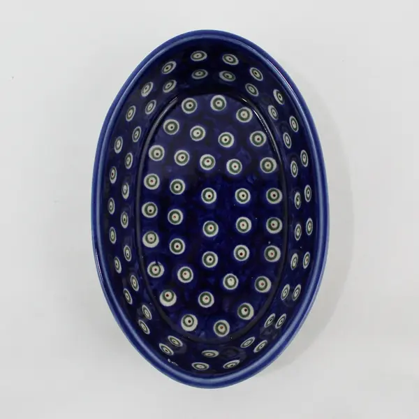 Boleslawiec Small Oval Bowl Holly Pattern