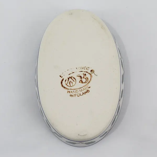 Boleslawiec Small Oval Bowl Holly Pattern