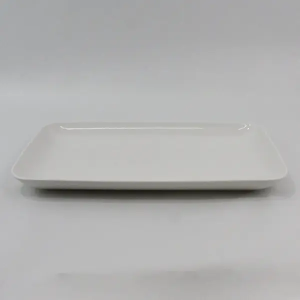 Unbranded 16 Inch Long White Ceramic Serving or Sandwich Tray