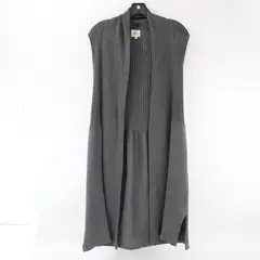 Effeci Gray Sleeveless Knit Duster Women's Large