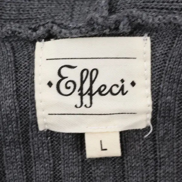 Effeci Gray Sleeveless Knit Duster Women's Large