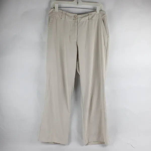 Nike Womens 8 Tan Golf Pants FIT DRY Straight Leg Athletic