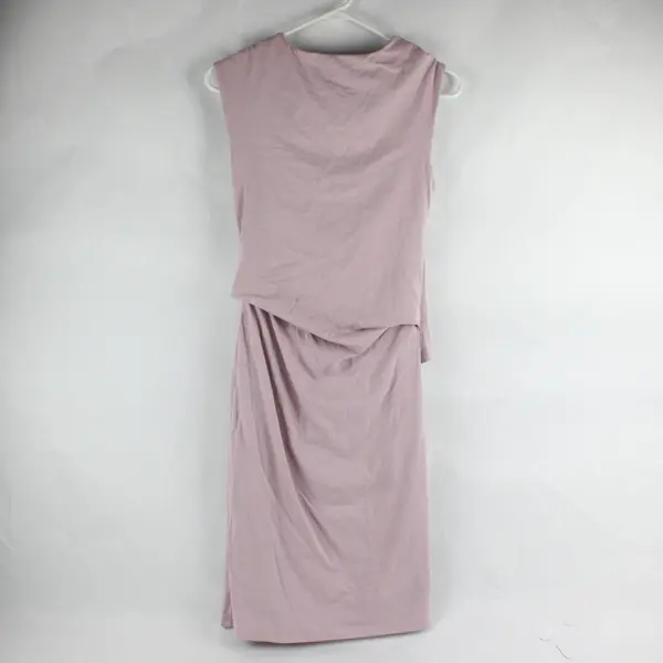 Synergy Women's Lilac Draped Sleeveless Midi Dress Size Small