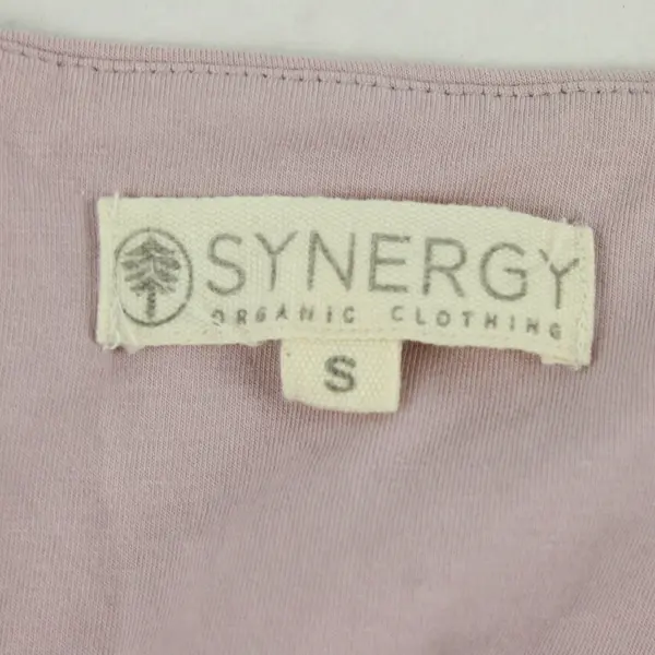 Synergy Women's Lilac Draped Sleeveless Midi Dress Size Small