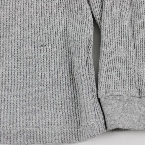 Nomad by Craft Flow Boys Waffle Knit Grey Long Sleeve Good Vibes Sz XL(7)