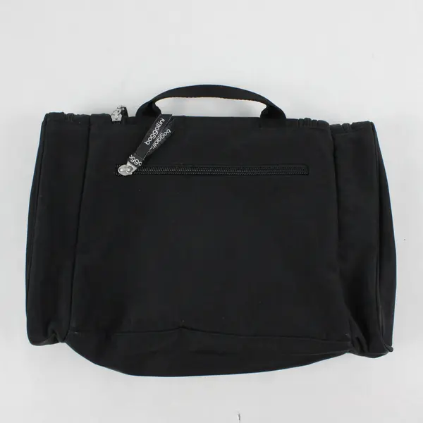 Baggallini Black Small Travel Bag Organization Makeup Bag 12'' x 8''