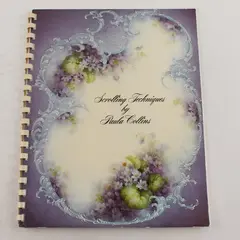 Vintage Scrolling Techniques by Paula Collins 1986 Spiral-Bound Paperback Book