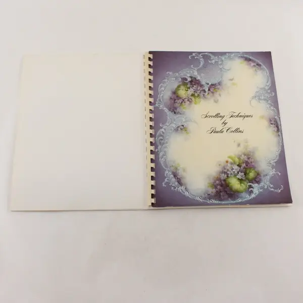 Vintage Scrolling Techniques by Paula Collins 1986 Spiral-Bound Paperback Book