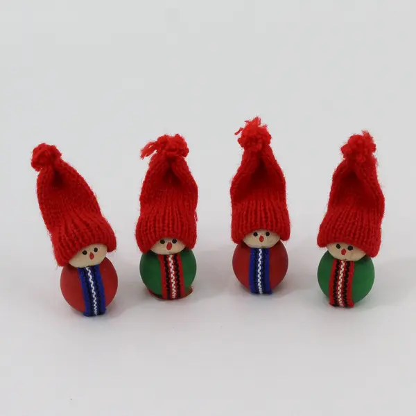 Lot of 4 Ljungstroms Of Sweden Handmade Miniature Elf Figurines  2.25"