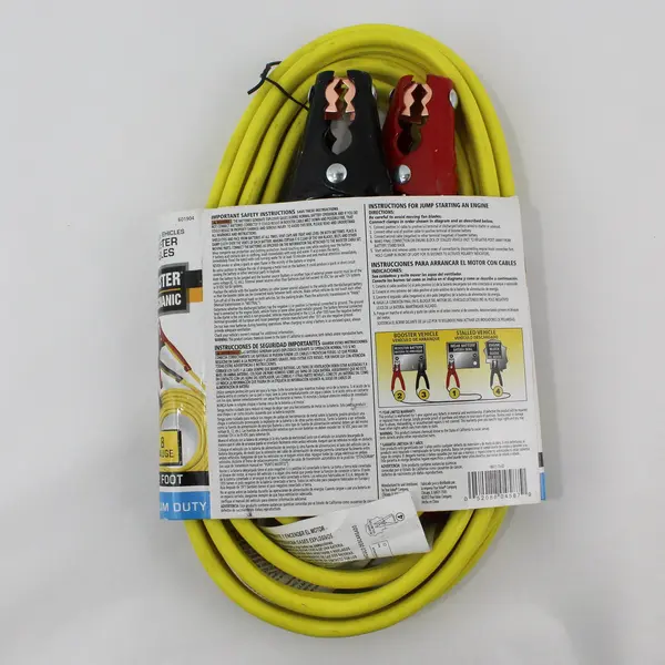 Master Mechanic  12-Foot 8-Gauge Medium Duty Booster Cables 601904 NEW