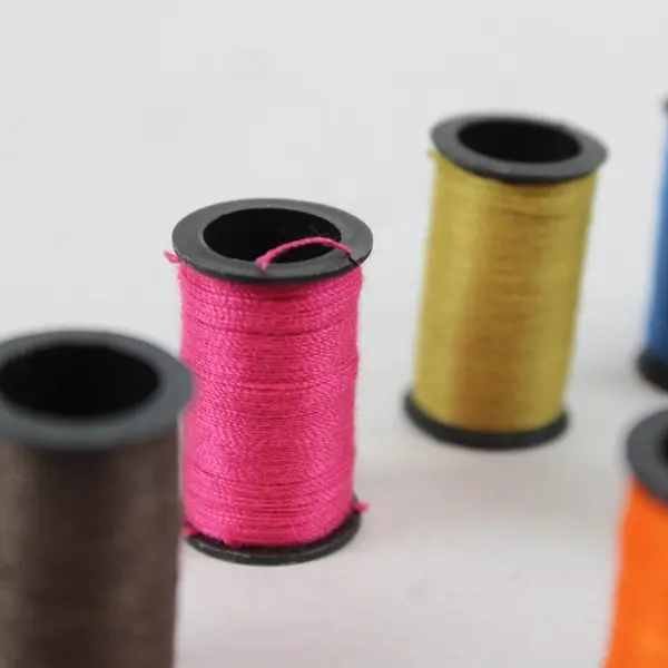 Lot of 24 Assorted Small Spools Sewing Thread Pre-Owned