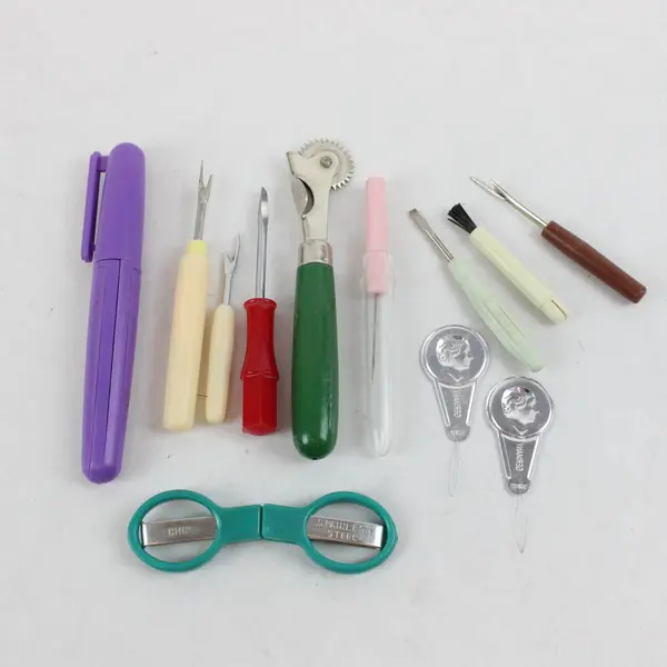 Lot of Sewing Tools Accessories Seam Rippers Scissors Threaders Screwdrivers