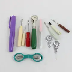 Lot of Sewing Tools Accessories Seam Rippers Scissors Threaders Screwdrivers