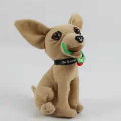 Applause Taco Bell Yo Quiero Chihuahua Dog with Rose Plush 6" FLAWED