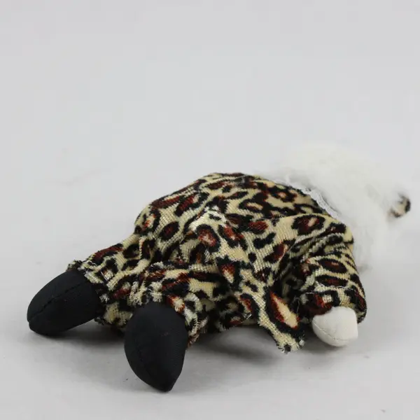 Vintage Leopard Cat Clown Porcelain Face Doll 6"