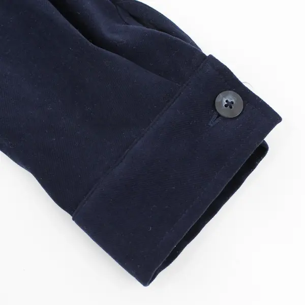 Sag Harbor Navy Blue Button-Front Women's Jacket Size Est From Meas