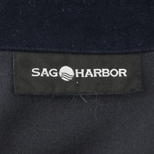 Sag Harbor Navy Blue Button-Front Women's Jacket Size Est From Meas