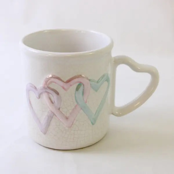 Mary Kay Cosmetics Heart Design White Ceramic Coffee Mug