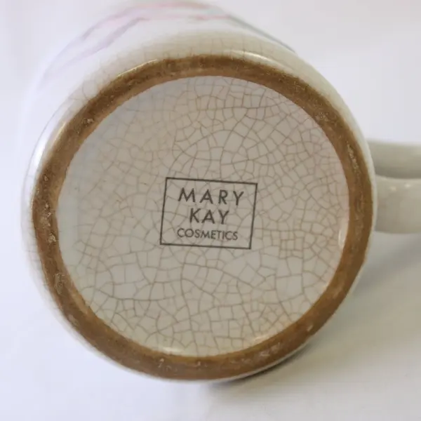 Mary Kay Cosmetics Heart Design White Ceramic Coffee Mug
