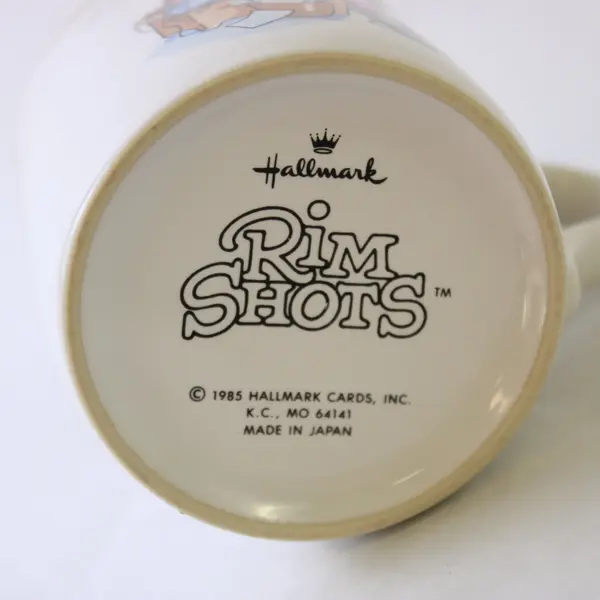 VTG 1985 Hallmark Rim Shots Work Humor Coffee Mug