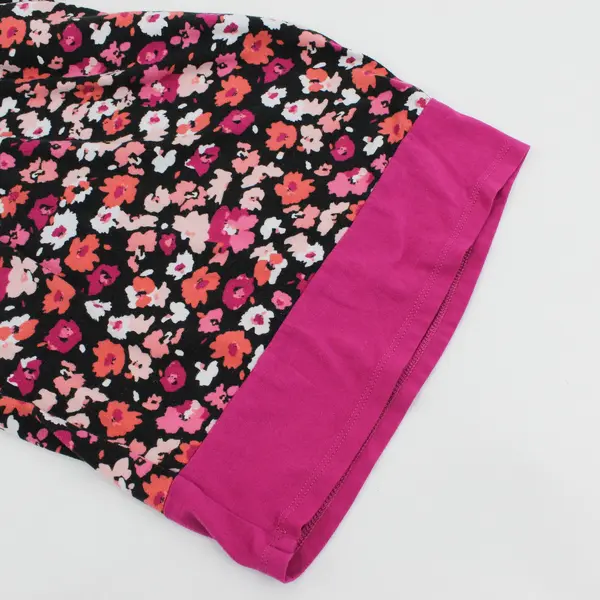 Cuddl Duds Womens Floral Lightweight Pajama Pants Pink Black 2X