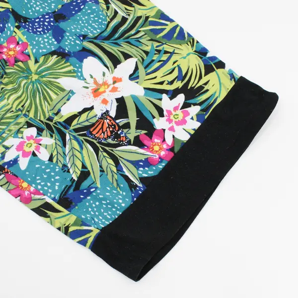 Cuddl Duds Women’s Tropical Floral Print Lightweight Knee Length Pajama Pants 2X