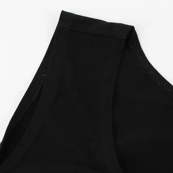 Susan Graver Liquid Knit Sleeveless Scoop Neck Top Black 3X