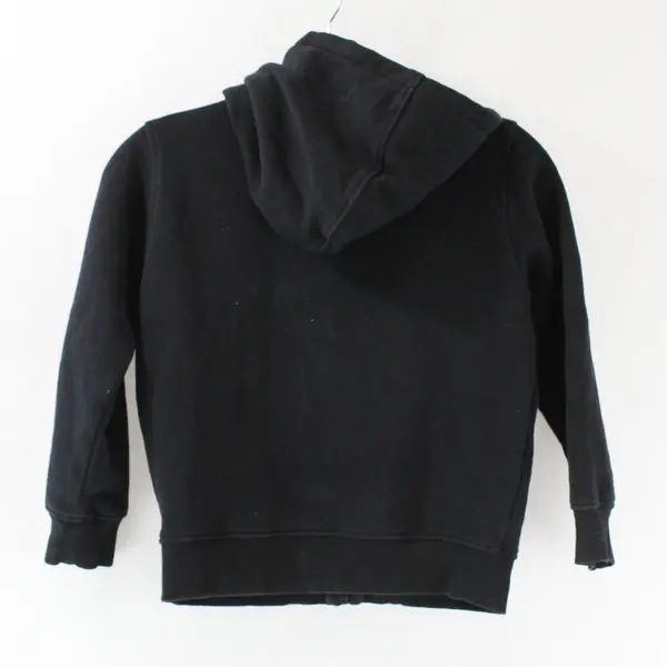 U.S. Polo Assn Boys Black Zip Hooded Jacket S 6-7 Red Logo
