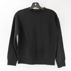 Athletic Works Boys Black Long Sleeve Crew Neck Pullover Sweatshirt 10-12