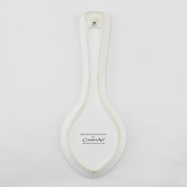 Mary Lake Thompson Ceramic Utensil Spoon Rest Slotted Red Handled Spoon Graphic