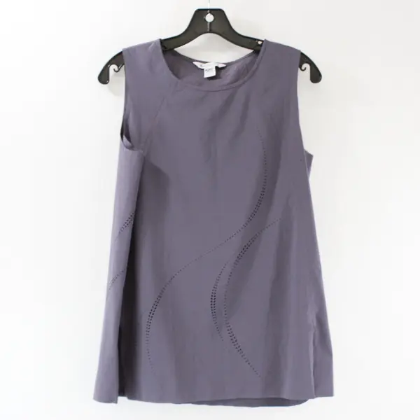 Athleta Refined Zephyr Laser Tank Women's Purple Scoop Neck Stretch S