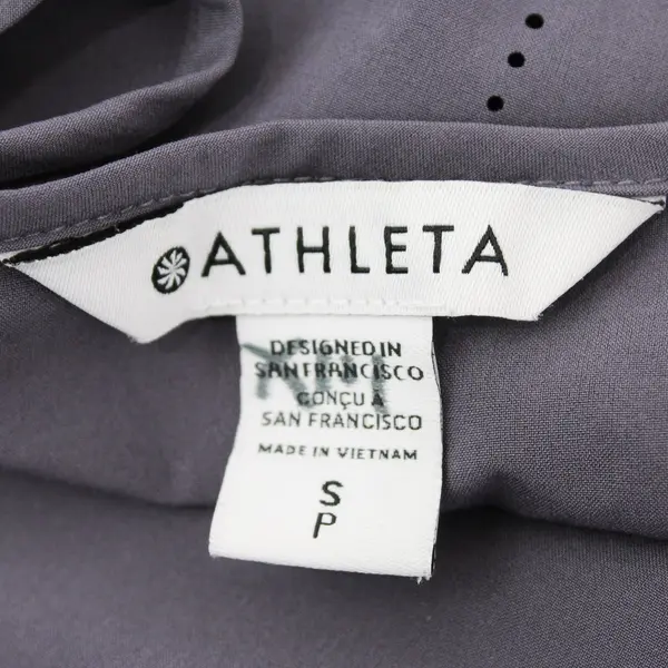 Athleta Refined Zephyr Laser Tank Women's Purple Scoop Neck Stretch S