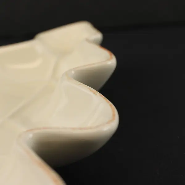 Time To Celebrate Autumn Oak Leaf Ceramic Dish 9-1/4"