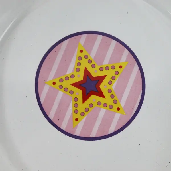 Pink and White "Princess" Wide Bottom Pet Bowl
