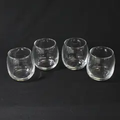 Lot Of 4 Unbranded Matching Clear Glass Tea Light/Votive Candle Holders 2.75"