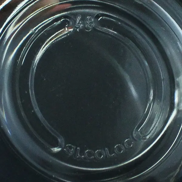 Lot Of 3 Luminarc / Arcoroc Classique Pattern Clear Glass Mugs 3.75" Tall
